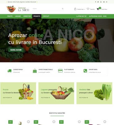 Creare magazin online aprozar online in Bucuresti - aprozarlanico.ro